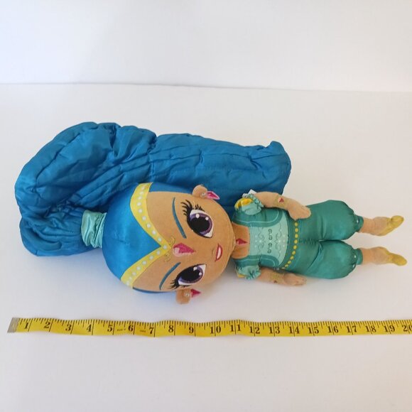 Nickelodeon Shimmer & Shine Genie Blue Hair 20" Soft Cuddle Pillow Plush Doll - Picture 8 of 9